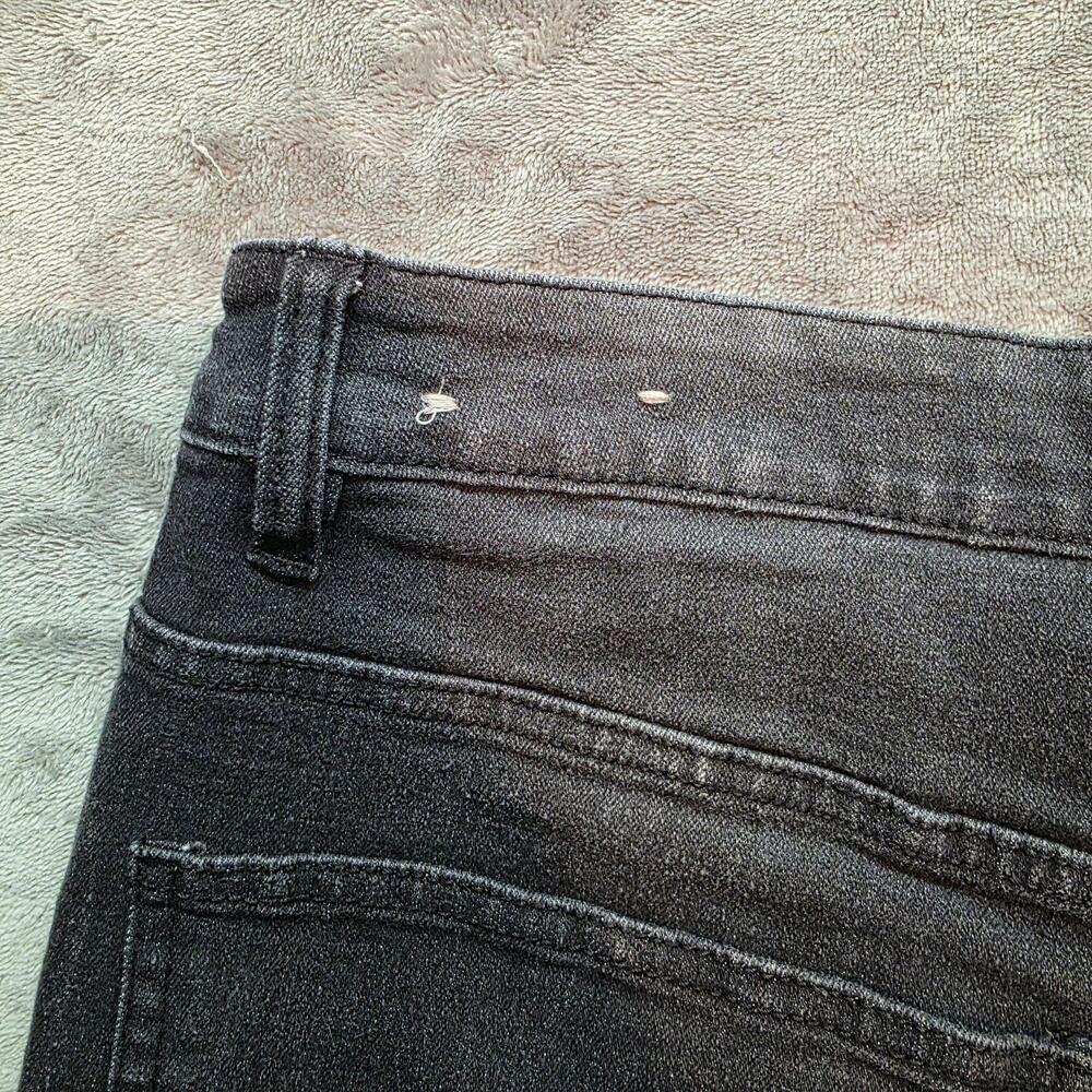 Brooklyn Cloth Wythe Ave Denim Shorts Mens 38 Gray Moto Biker Skinny Fit Ribbed - Picture 9 of 9